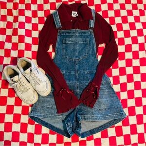 Princess Polly Retro Whimsigoth 70s Hippie Style Indie Boho Red Long Sleeve Top